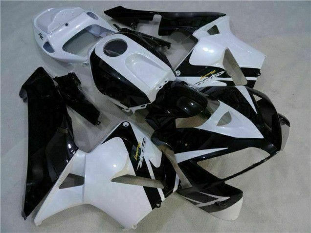 2005-2006 White Black Honda CBR600RR Motorbike Fairing