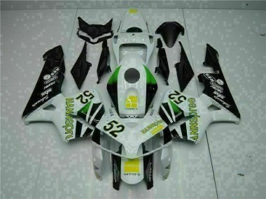 2005-2006 White Yellow Green 52 Honda CBR600RR Motorcycle Bodywork