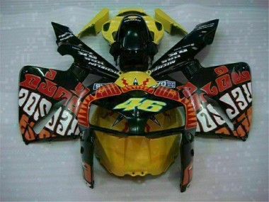 Abs 2005-2006 Black Red Yellow 46 Honda CBR600RR Motorcycle Fairing