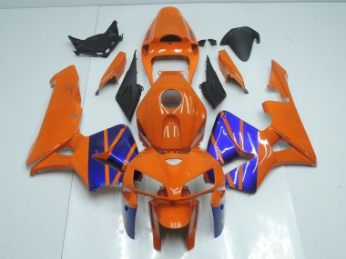 Abs 2005-2006 Orange Blue Honda CBR600RR Motorcycle Fairings Kit