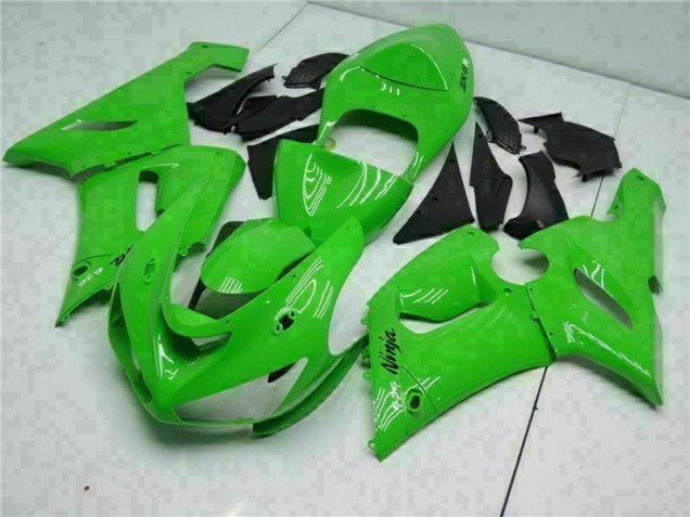 2005-2006 Green Kawasaki ZX6R Motorcycle Replacement Fairings