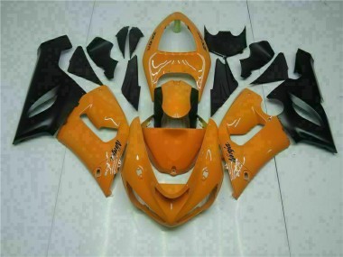 Abs 2005-2006 Orange Kawasaki ZX6R Bike Fairing