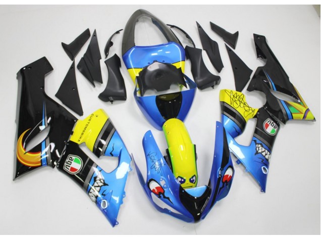 2005-2006 Shark Kawasaki ZX6R Motorbike Fairings