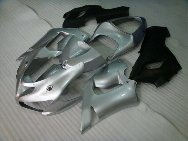 Abs 2005-2006 Silver Black Kawasaki ZX6R Motorcycle Fairing Kit