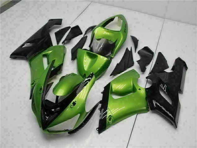 2005-2006 Green Kawasaki ZX6R Motorcycle Bodywork