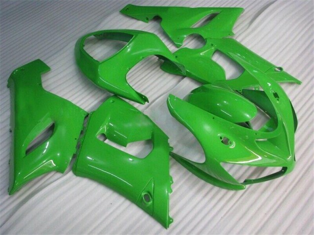 2005-2006 Green Kawasaki ZX6R Replacement Fairings