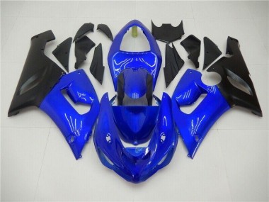 Abs 2005-2006 Blue Kawasaki ZX6R Bike Fairings