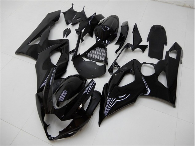 2005-2006 Glossy Black Suzuki GSXR 1000 Bike Fairings