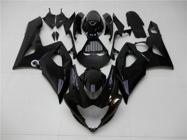 2005-2006 Glossy Black Suzuki GSXR 1000 Bike Fairings