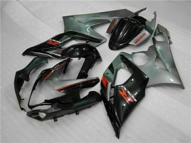 2005-2006 Grey Black Suzuki GSXR 1000 Motorcyle Fairings