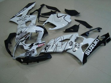 2005-2006 White Corona Suzuki GSXR 1000 Motorcycle Replacement Fairings