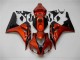 2006-2007 Orange Black Honda CBR1000RR Motorcycle Fairings Kit