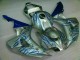 2006-2007 Blue Flame Silver Honda CBR1000RR Motorcycle Fairing Kits