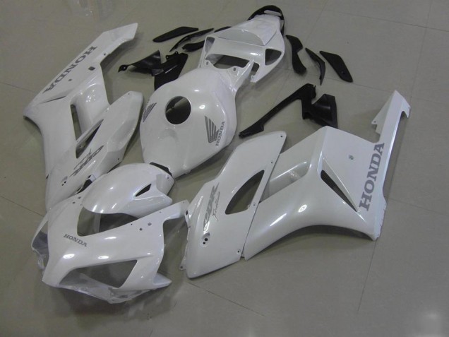 2006-2007 White with Silver Decals Honda CBR1000RR Bike Fairings