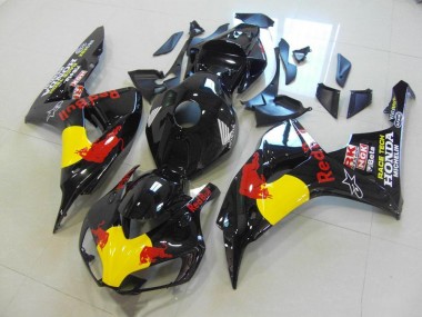 2006-2007 Black Red Bull Honda CBR1000RR Bike Fairing Kit