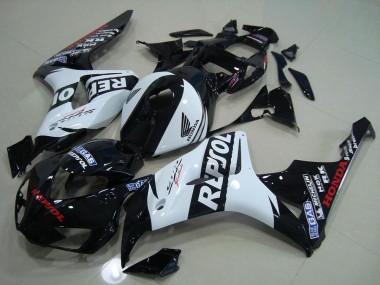 2006-2007 Black White Repsol Honda CBR1000RR Motorcycle Replacement Fairings