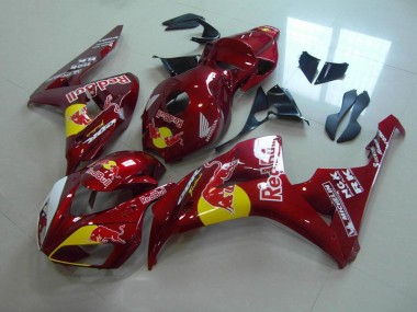 2006-2007 Candy Red Red Bull Honda CBR1000RR Motorcylce Fairings