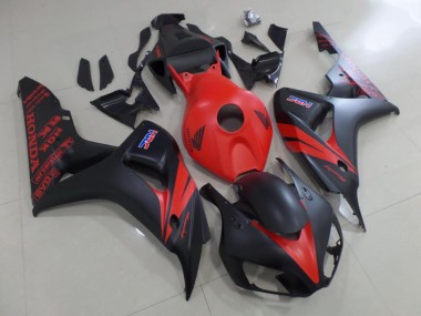 2006-2007 Red and Matte Black Honda CBR1000RR Motor Fairings