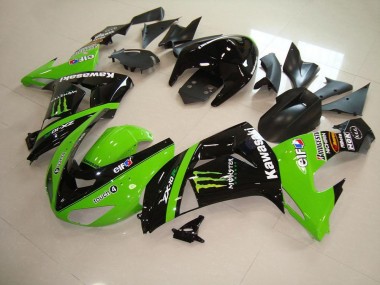 Abs 2006-2007 Green Monster Kawasaki ZX10R Motorcylce Fairings