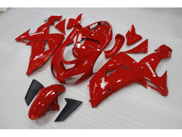 Abs 2006-2007 Red Kawasaki ZX10R Motorbike Fairings