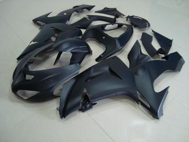 Abs 2006-2007 Matte Black Kawasaki ZX10R Motorcycle Fairing Kit