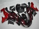 2006-2007 Red Flame Kawasaki ZX10R Motorcycle Fairings Kit