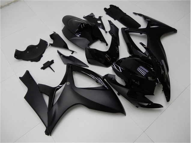 2006-2007 Matte Black Suzuki GSXR 600/750 Bike Fairings