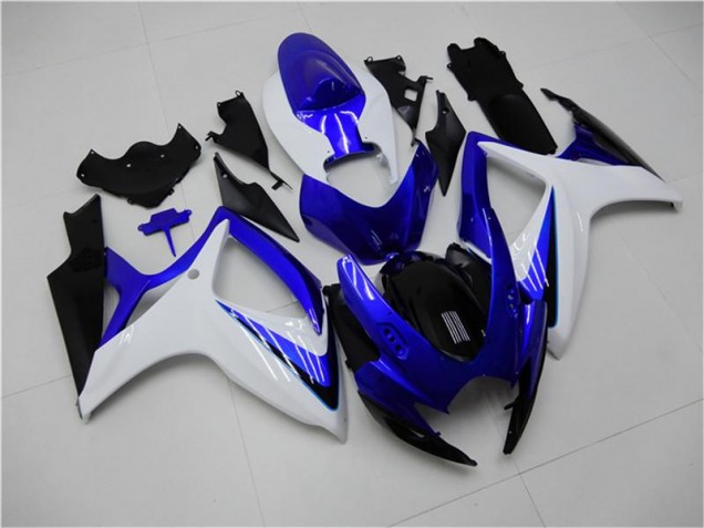 2006-2007 Blue White Suzuki GSXR 600/750 Motorbike Fairing