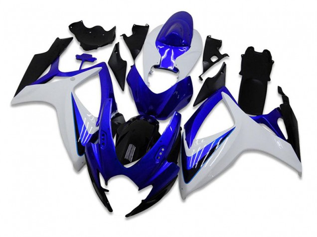 2006-2007 Blue White Suzuki GSXR 600/750 Motorbike Fairing