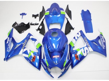 Abs 2006-2007 Blue White Suzuki GSXR 600/750 Motorcycle Fairings