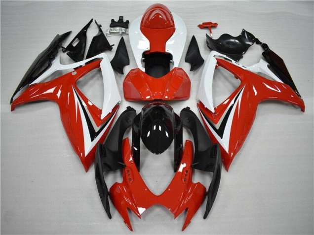 2006-2007 Red Black Suzuki GSXR 600/750 Motorcycle Fairing Kits