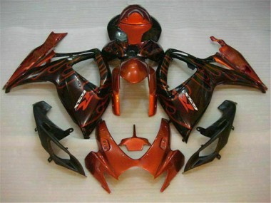 Abs 2006-2007 Red Suzuki GSXR 600/750 Motorbike Fairings