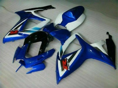 Abs 2006-2007 Blue White Suzuki GSXR 600/750 Bike Fairings