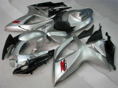 2006-2007 Silver Suzuki GSXR 600/750 Motorcyle Fairings