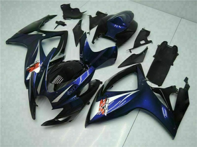 2006-2007 Black Blue Suzuki GSXR 600/750 Bike Fairings