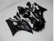 2006-2007 Glossy Matte Black Yamaha YZF R6 Motor Bike Fairings