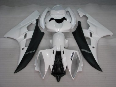 Abs 2006-2007 White Black Yamaha YZF R6 Motorcycle Bodywork