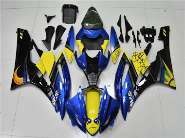 Abs 2006-2007 Blue Shark Yamaha YZF R6 Motorcycle Fairings Kits