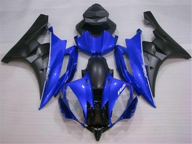 Abs 2006-2007 Blue Black Yamaha YZF R6 Motor Fairings