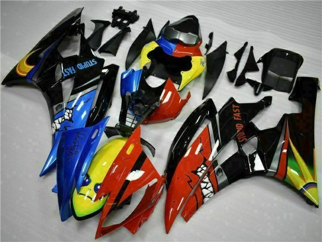 2006-2007 Yellow Blue Red Yamaha YZF R6 Motorcycle Fairings Kit