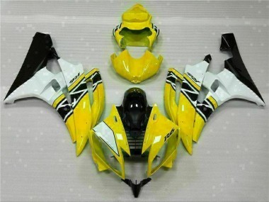 Abs 2006-2007 Yellow White Black Yamaha YZF R6 Motorcylce Fairings