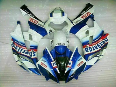 Abs 2006-2007 White Blue Yamaha YZF R6 Motorbike Fairing