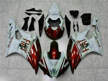 Abs 2006-2007 Brown White Yamaha YZF R6 Motorcycle Fairing Kit