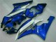 2006-2007 Blue White Yamaha YZF R6 Bike Fairings