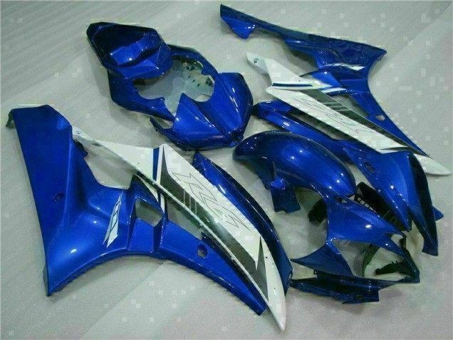 2006-2007 Blue White Yamaha YZF R6 Bike Fairings