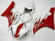 Abs 2006-2007 Red White Yamaha YZF R6 Motorcycle Bodywork