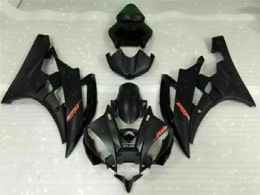 Abs 2006-2007 Black Yamaha YZF R6 Replacement Fairings