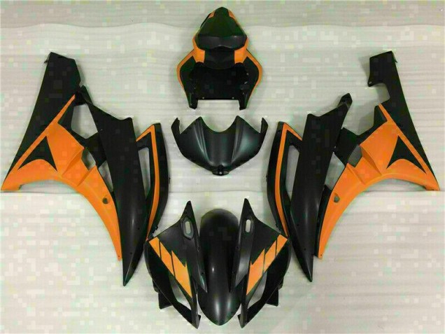 Abs 2006-2007 Yellow Yamaha YZF R6 Motorcycle Fairings Kit