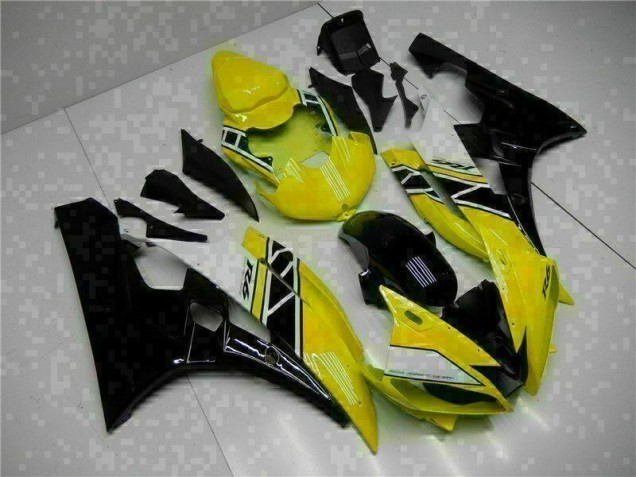 Abs 2006-2007 Yellow Black Yamaha YZF R6 Motorcycle Fairing Kit