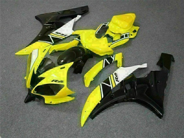 Abs 2006-2007 Yellow Yamaha YZF R6 Bike Fairing